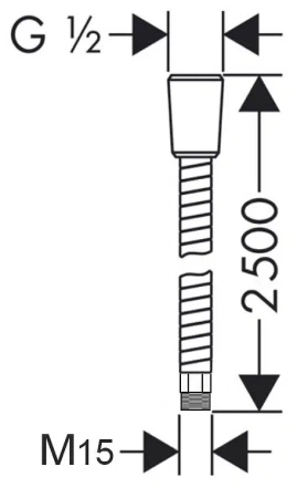 Шланг душевой Lemark (LE8064S), 250 см